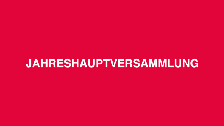 Jahreshauptversammlung
