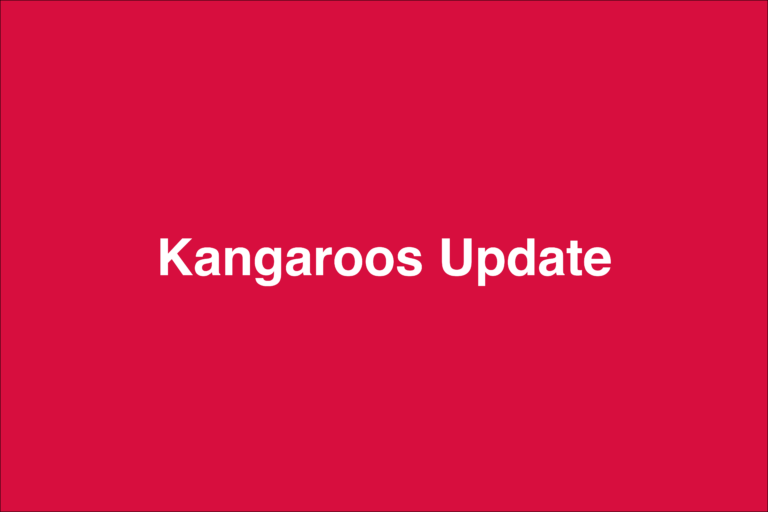 Kangaroos pausieren erneut